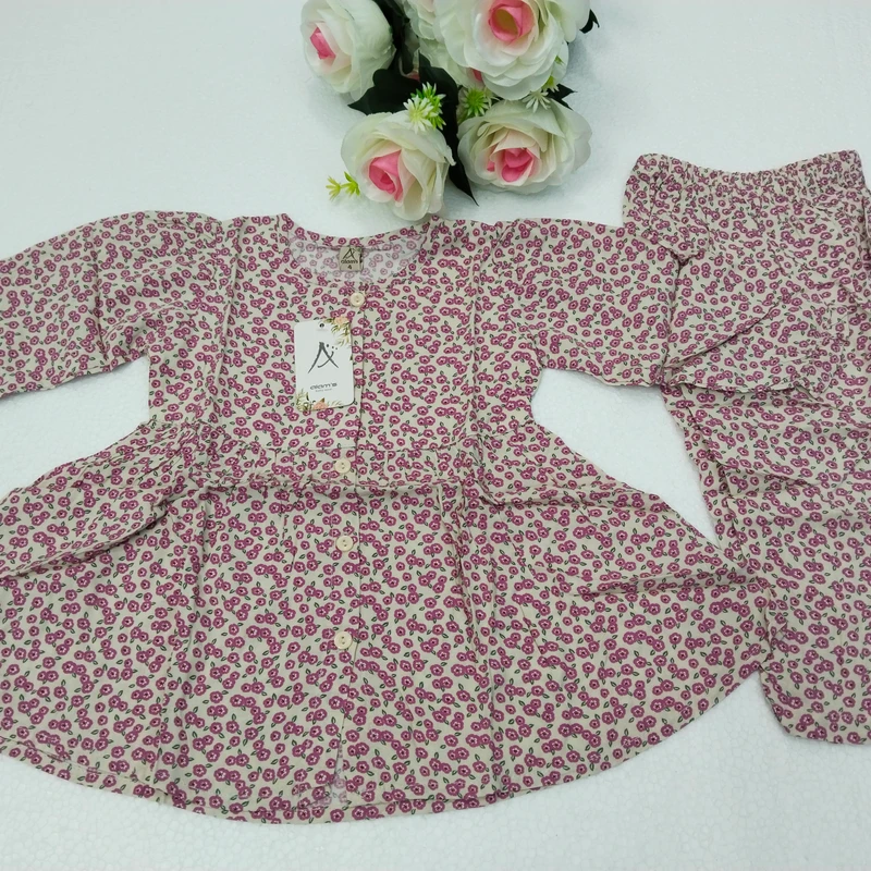 বেবী গার্ল ফুলহাতা সেট ০২৪