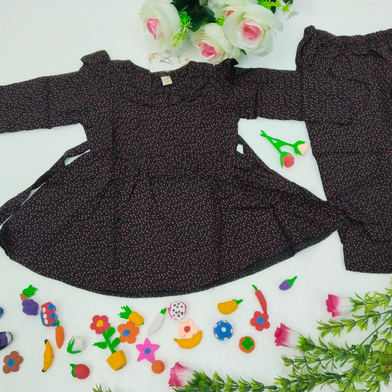 বেবি গার্ল ফুলহাতা সেট ০৩৬