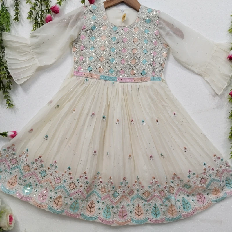 বেবি জর্জেট ফুলহাতা ২৮৩২