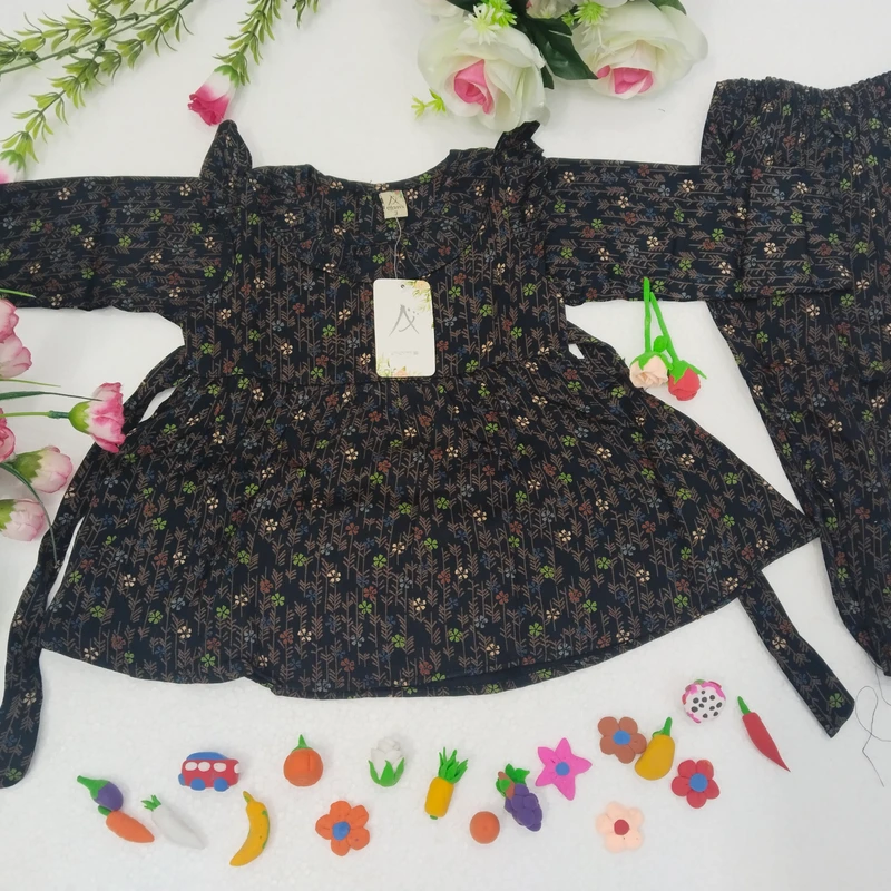 বেবি গার্ল ফুলহাতা সেট ০৩৫