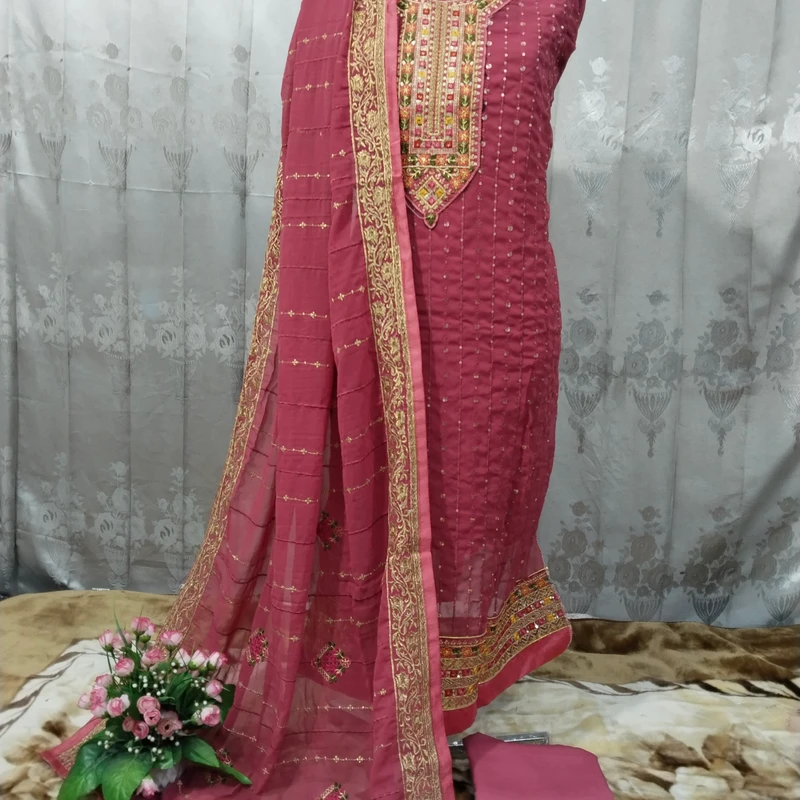 জর্জেট কাজ করা ০২৭