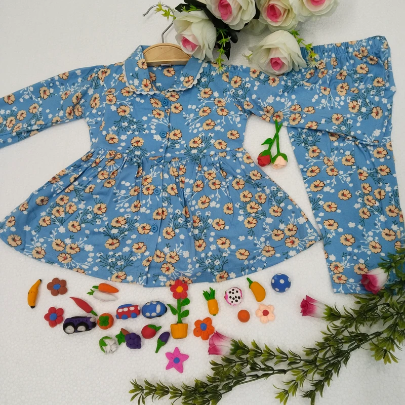 বেবি গার্ল ফুলহাতা সেট ০৩১