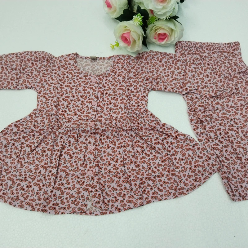 বেবী গার্ল ফুলহাতা সেট ০২১