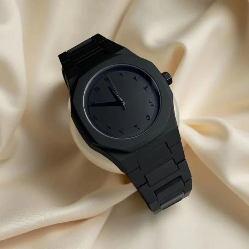 Arabic Aura Watch Matte Black Edition Minimalist Luxury with Arabic Numerals