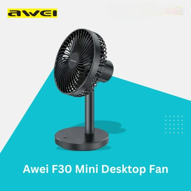 Awei F30 Mini Desktop Fan- Time Square
