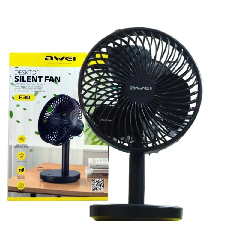 Awei F30 Mini Desktop Fan- Time Square