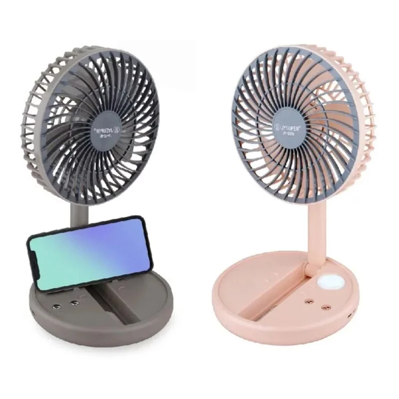 JY-2215 JYSUPER Professional Rechargeable Fan With LED Light