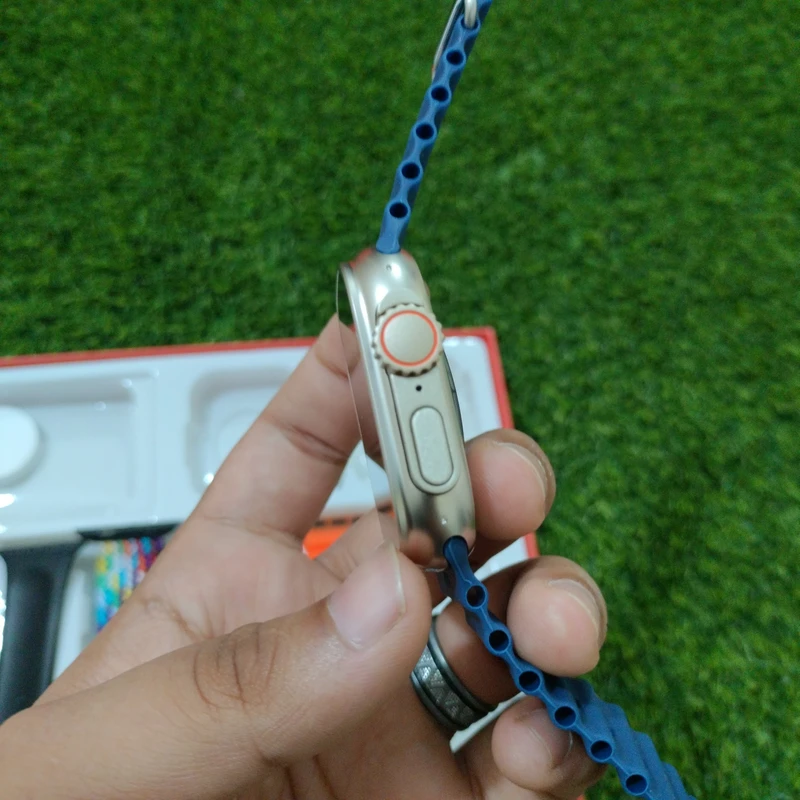 Y80 Ultra Smartwatch with 8 Strap Rainbow