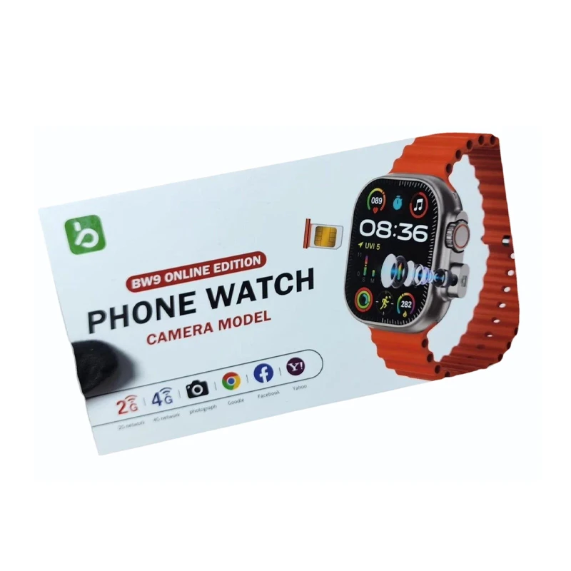BW9 4G SIM Card Camera Smartwatch