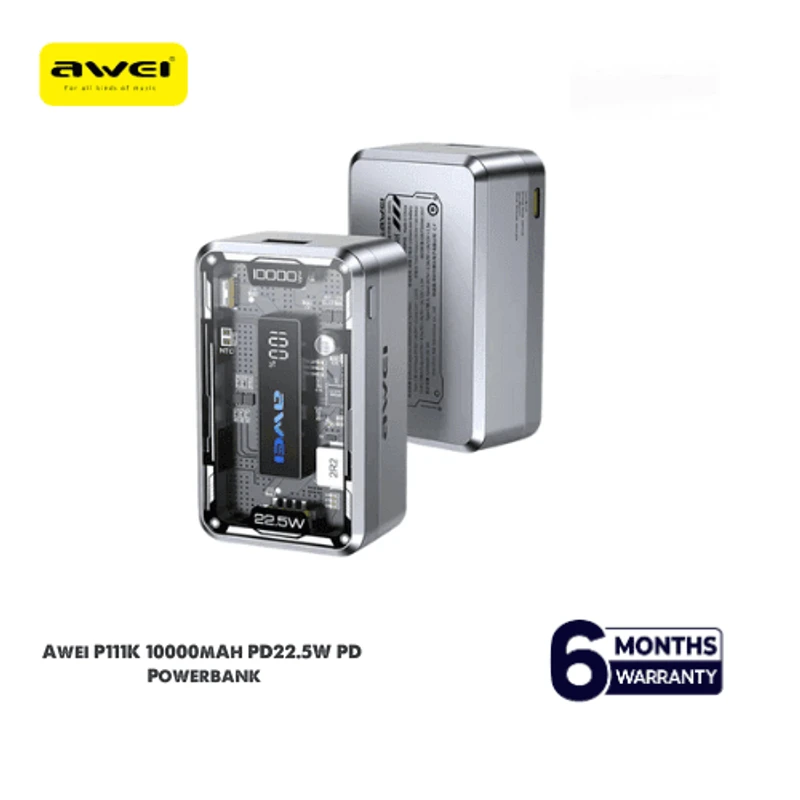 Awei P111K 10000mAh PD22.5W Portable Power bank