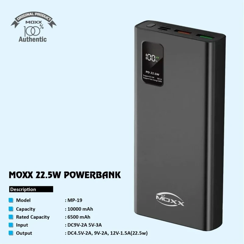 10000 mAh 22.5W Power Bank MP-19 from moxx