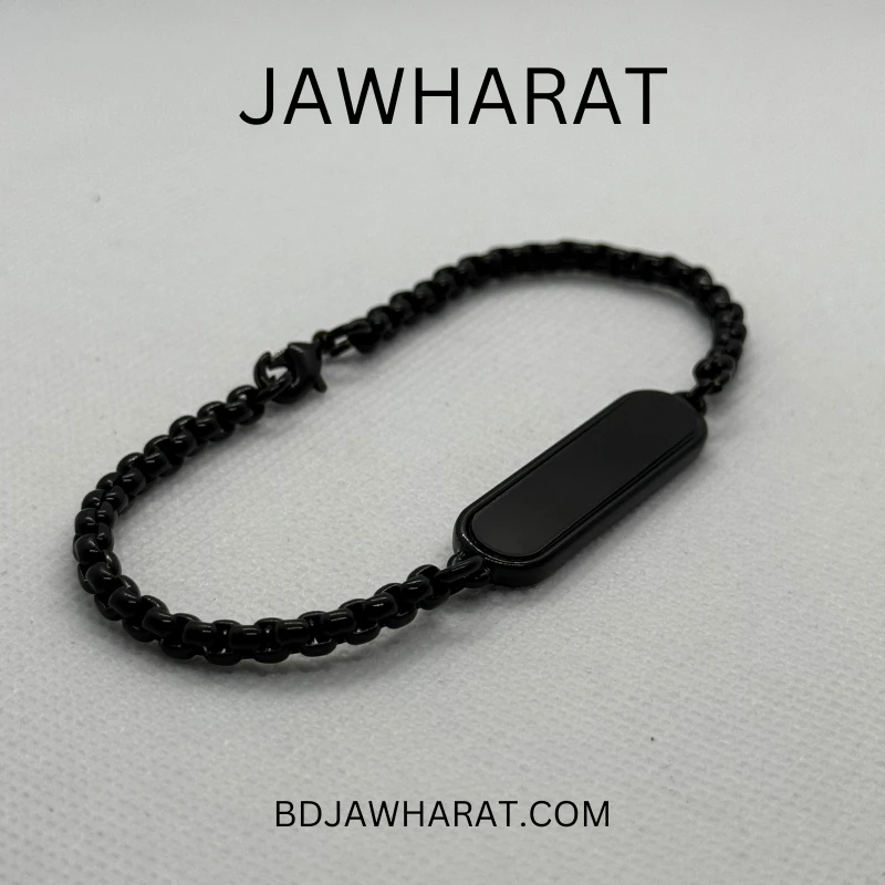 Midnight  Clasp (Stone) Black Bracelet