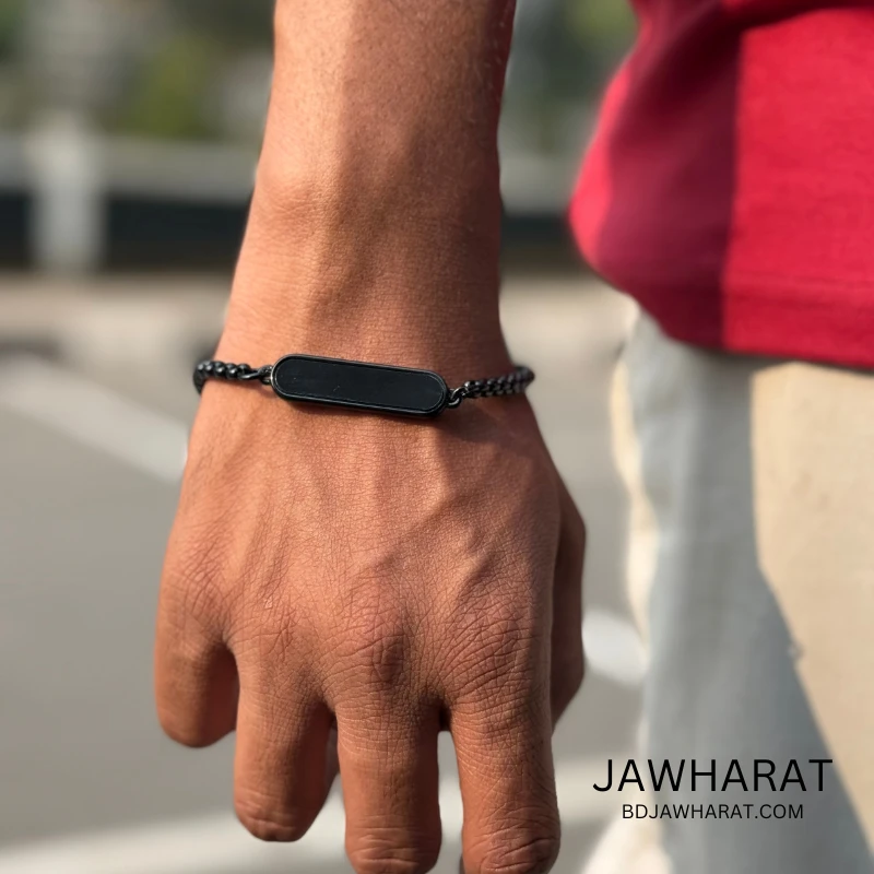 Midnight  Clasp (Stone) Black Bracelet