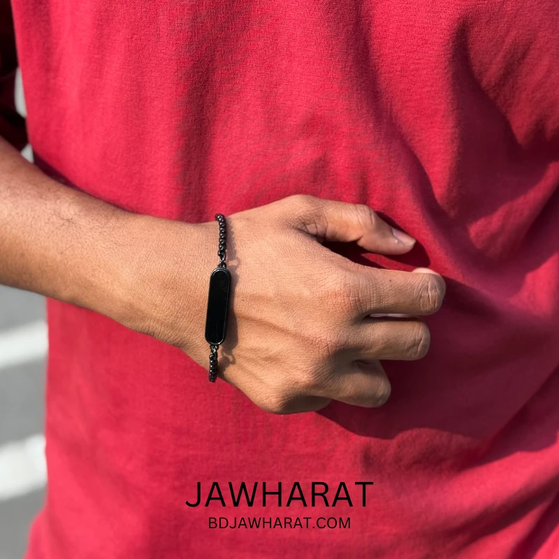 Midnight  Clasp (Stone) Black Bracelet - Image 3