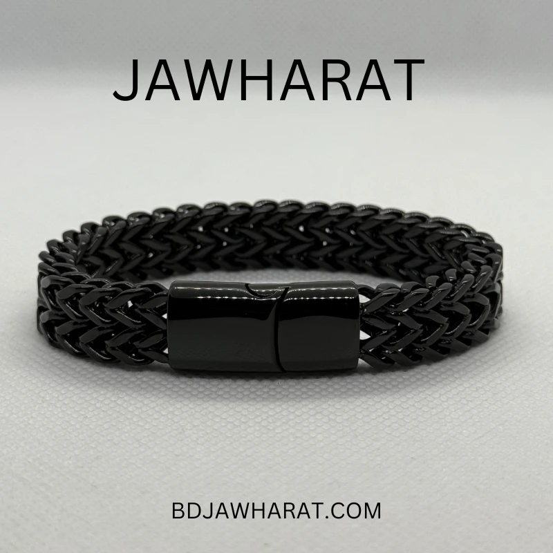 Retro Titanium Link Bracelet (Black)