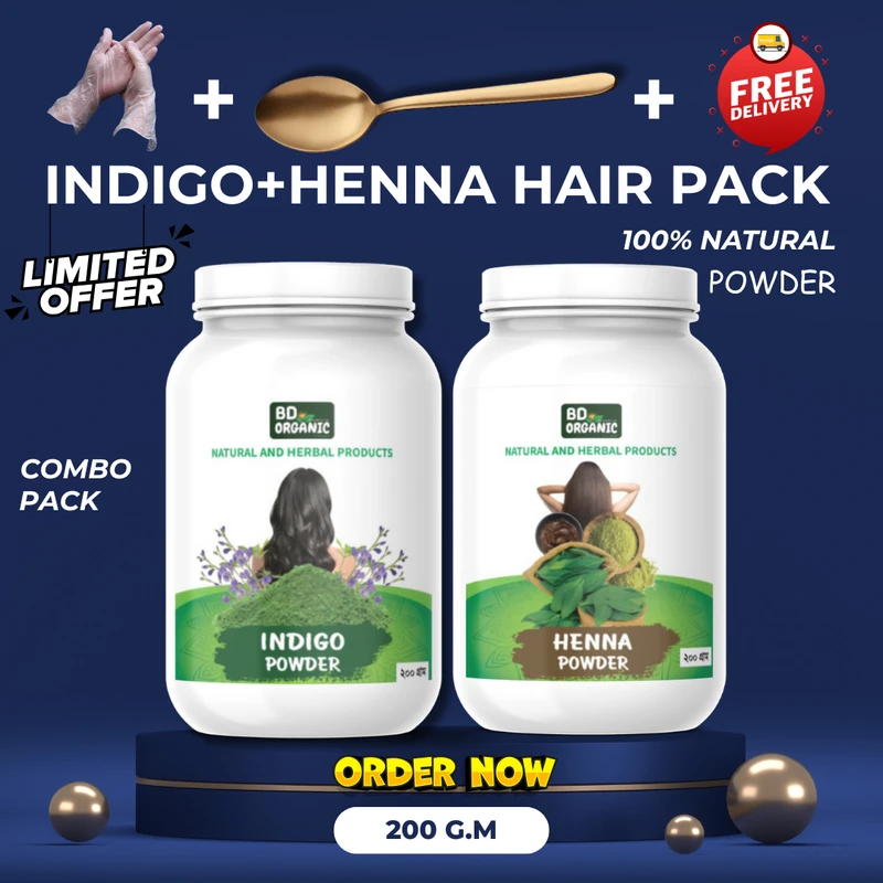 INDIGO PLUS HENNA HAIR PACK COMBO (200 Gram-400 Gram) - Image 3