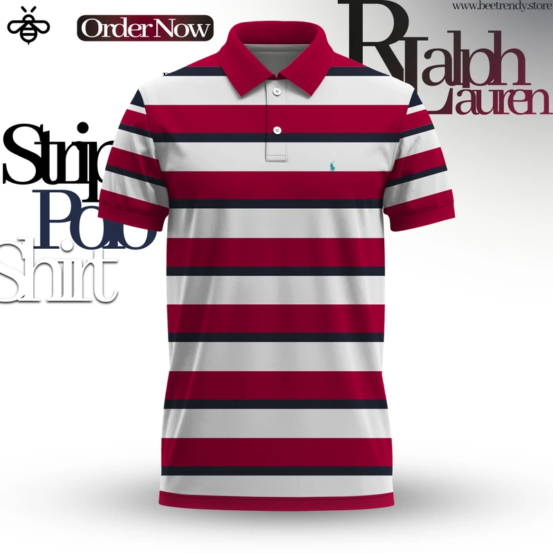 Ralph Lauren Stripe Polo - Image 6
