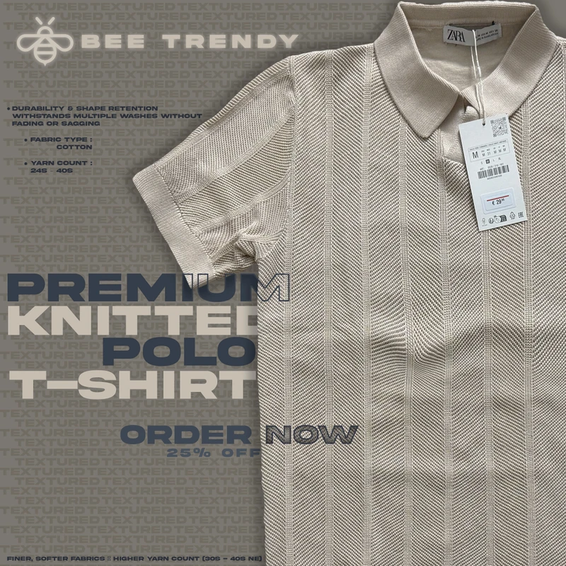 Premium Knitted ZigZag Polo - Image 8