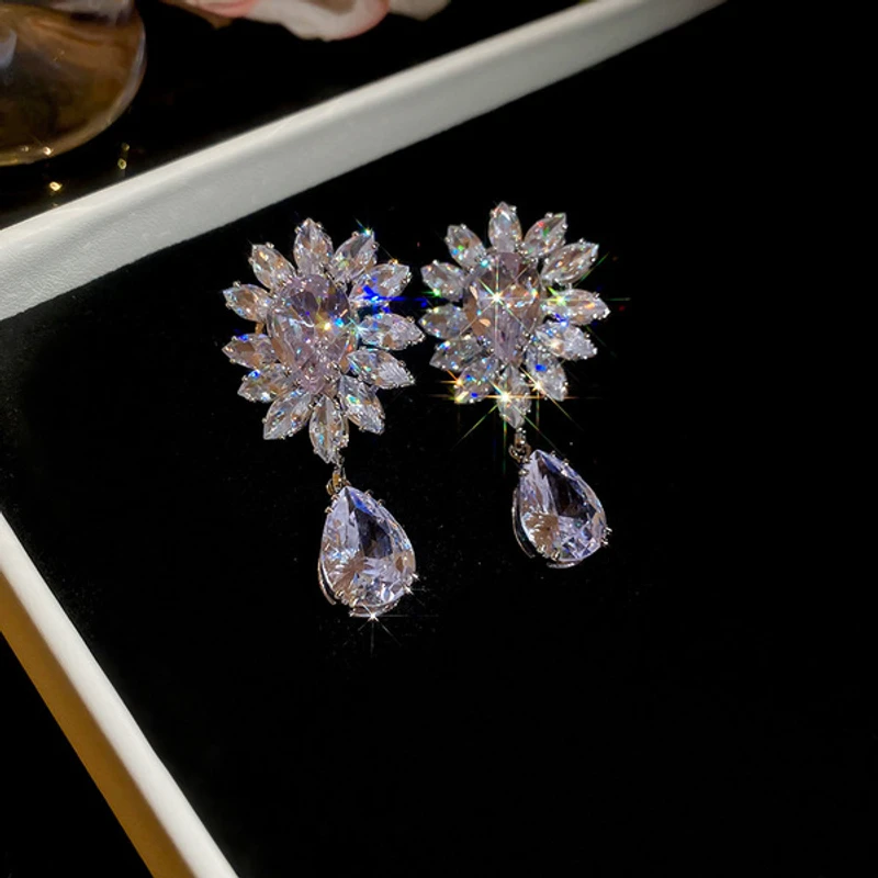 Zircon Luxury Necklace+Earrings - Image 3