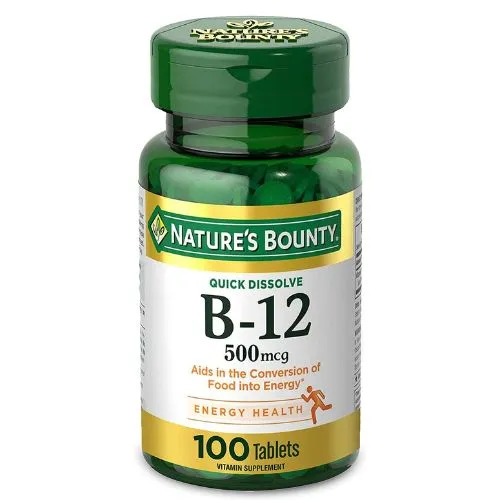 Nature's Bounty Vitamin B12 500 mcg (100 Tablet) in Bangladesh