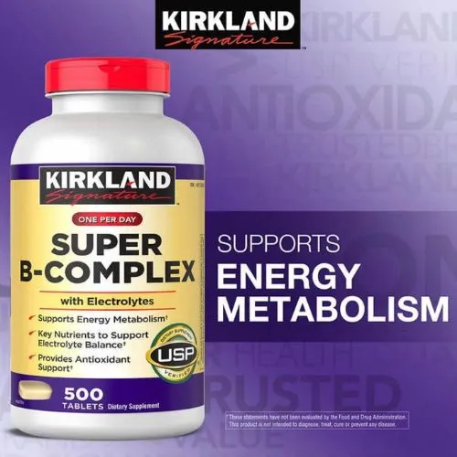 Kirkland Super B-Complex with Electrolytes (500 Tablets) in Bangladesh - Thumbnail 3