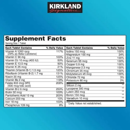 Kirkland Signature Daily Multi (500 Tablets) in Bangladesh