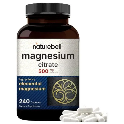 Naturebell Magnesium Citrate 500mg (240 Capsules) in Bangladesh | 3rd Party lab tested