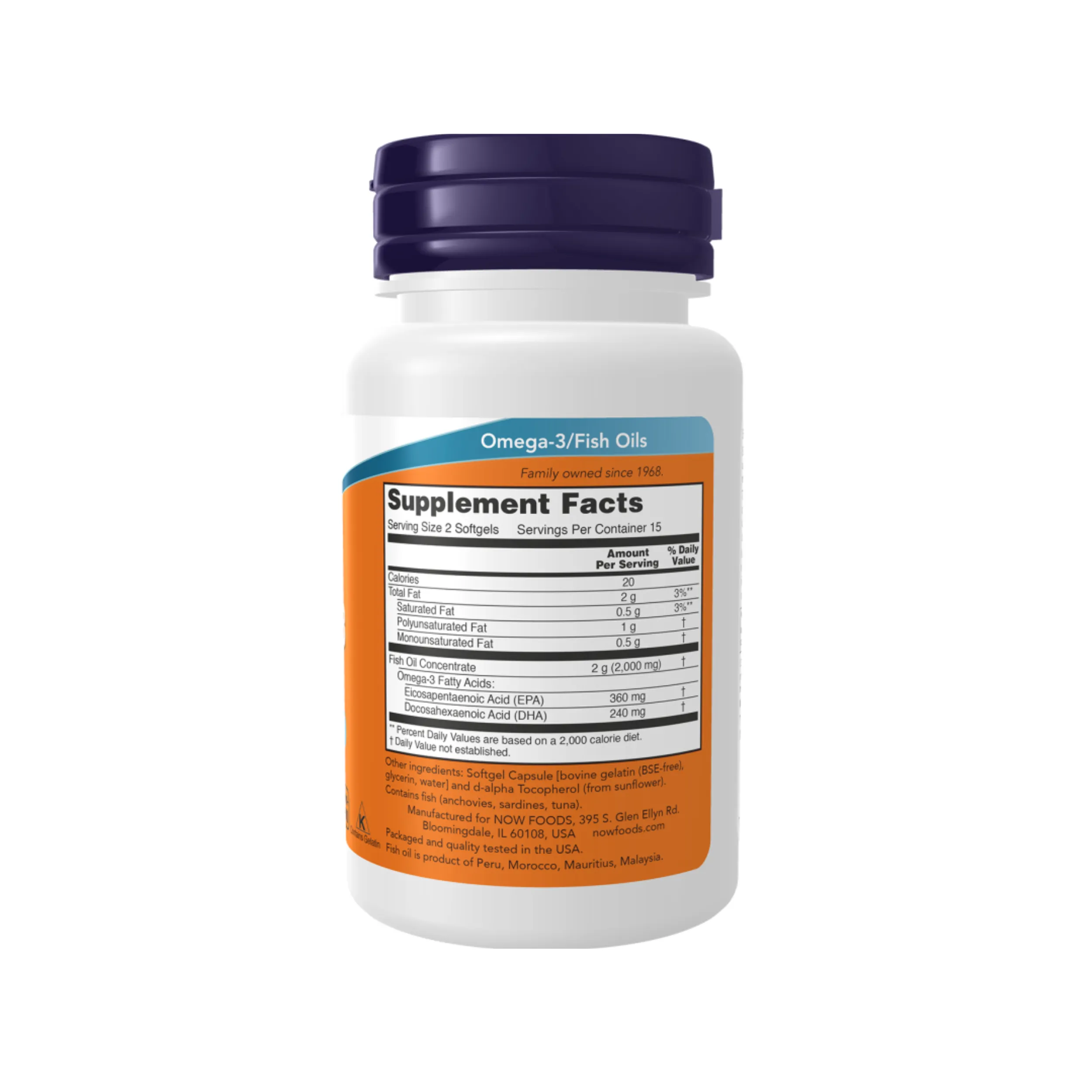 Now Foods Omega 3 Fish Oil 200 Softgels
