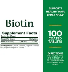 Nature's Bounty Biotin 1,000 mcg (100 Tablets) in Bangladesh - Thumbnail 3