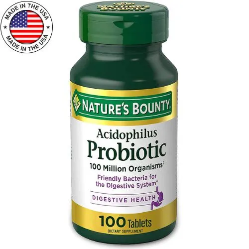 Nature's Bounty, Acidophilus Probiotic, 100 Million 100 Tablets