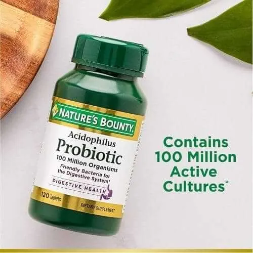 Nature's Bounty, Acidophilus Probiotic, 100 Million 100 Tablets