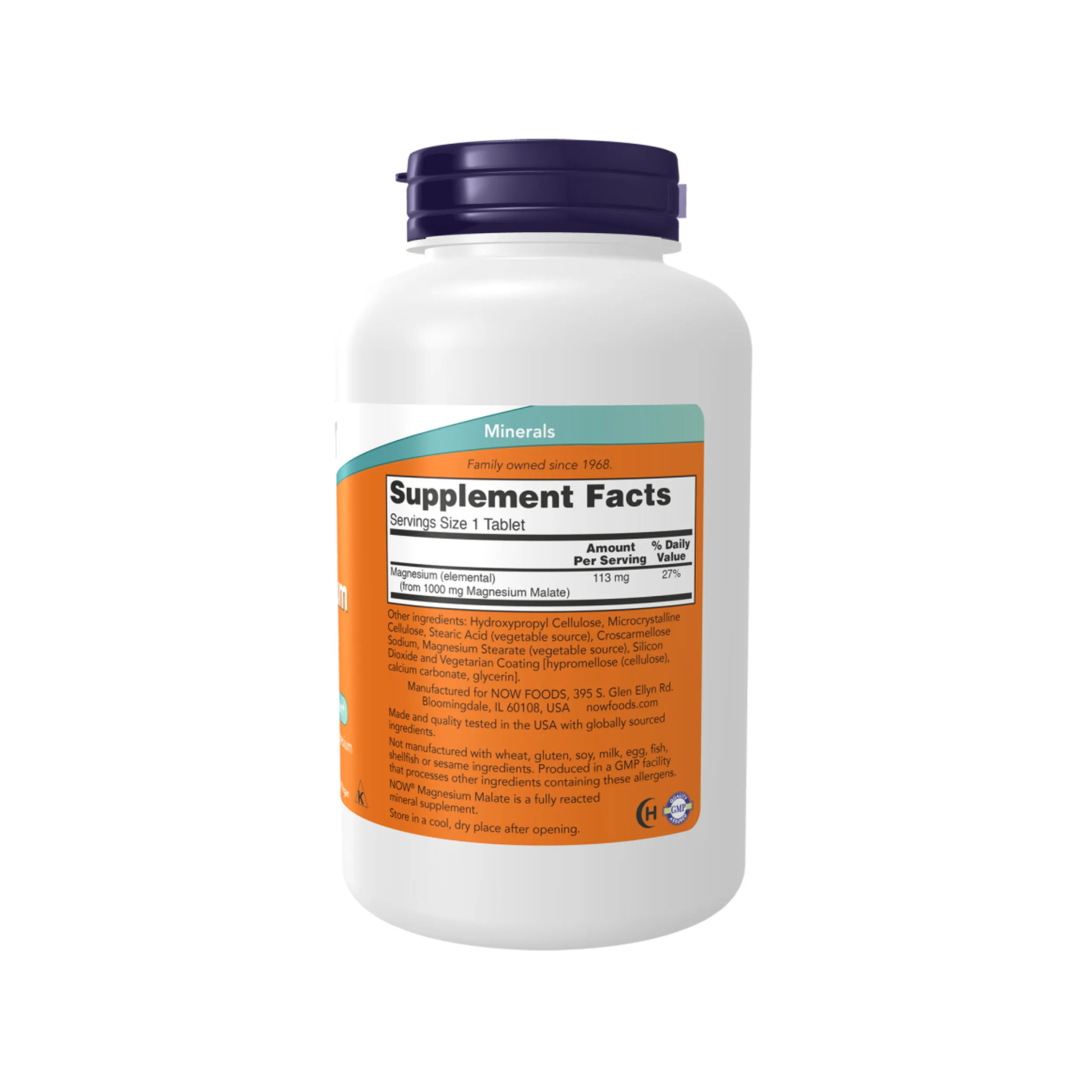 Now Foods Magnesium Malate 1000 mg 180 tablets