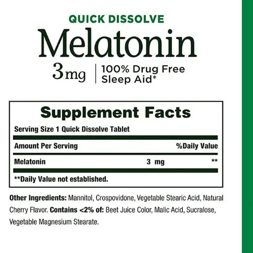 Nature's Bounty Melatonin 3 mg (240 Tablets) in Bangladesh