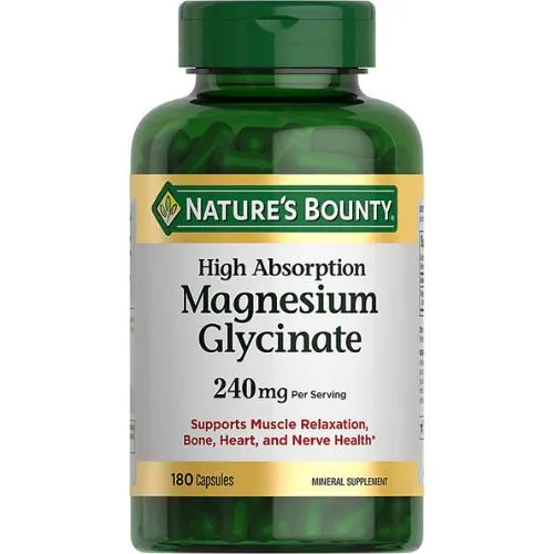 Nature's Bounty Magnesium Glycinate 240mg- (180 Capsules) in Bangladesh