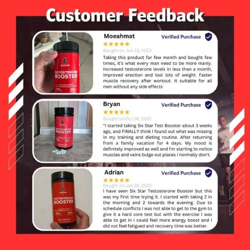 Six Star Testosterone Booster 60 Tablets in Bangladesh (Made in the USA) - Thumbnail 6