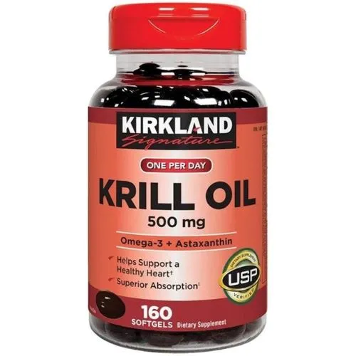 Kirkland, Krill Oil 500 mg 160 Softgels in Bangladesh