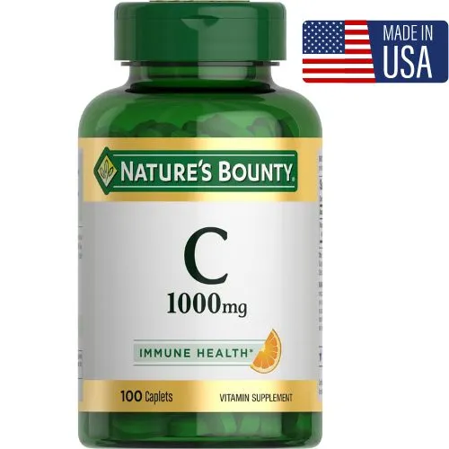 Nature's Bounty Vitamin C 1000mg (100 Tablets) | Made in USA. Available in Bangladesh