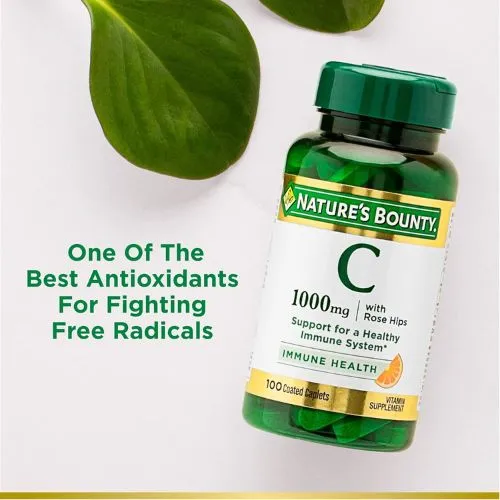 Nature's Bounty Vitamin C 1000mg (100 Tablets) | Made in USA. Available in Bangladesh - Thumbnail 3