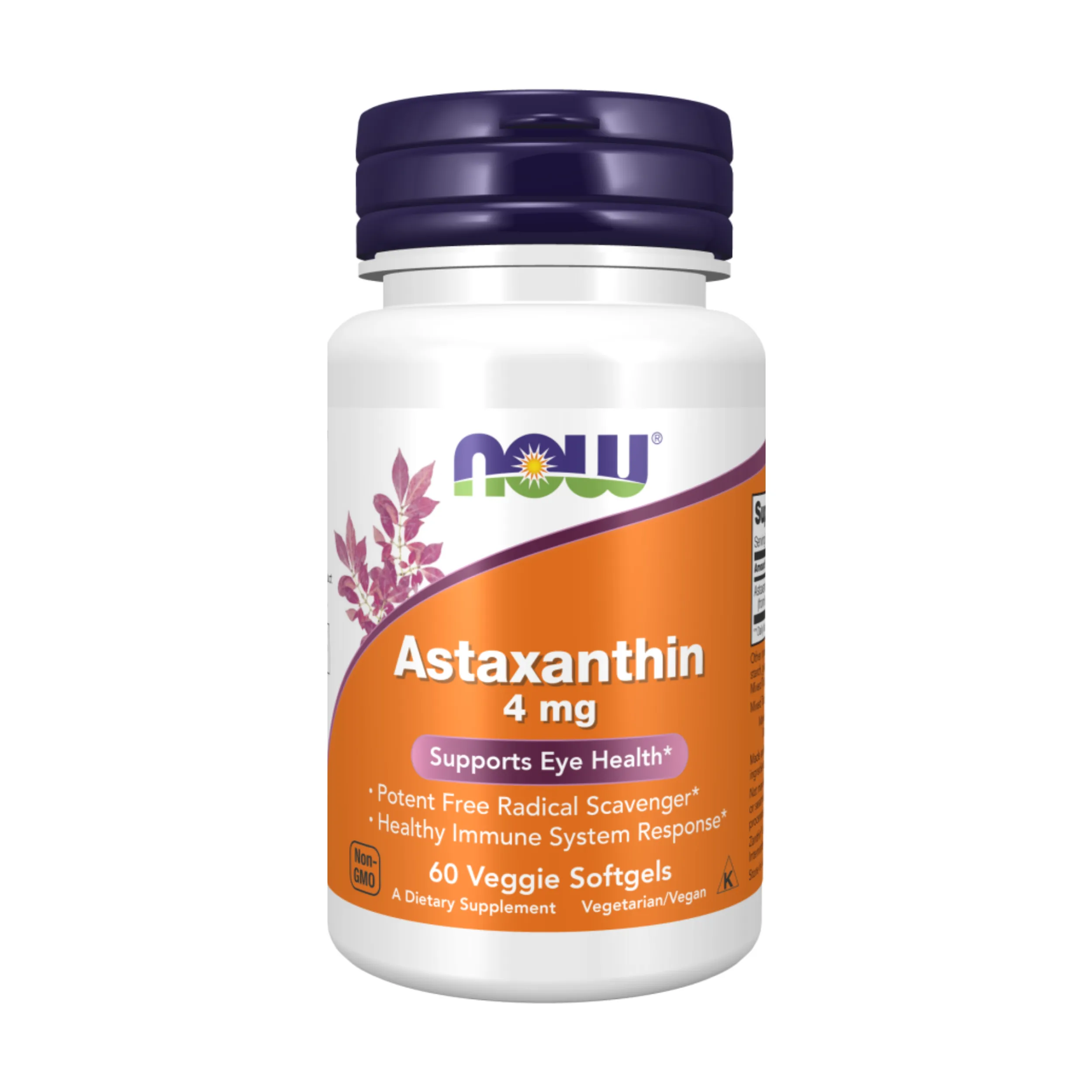 Now Foods Astaxanthin 4 mg 60 Veggie Softgels