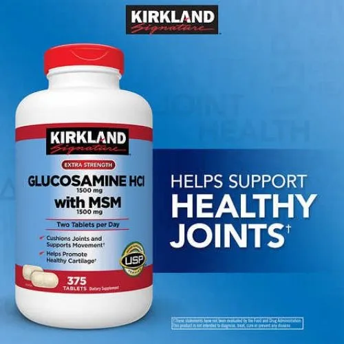 Kirkland Glucosamine with MSM (375 Tablets) in Bangladesh - Thumbnail 3