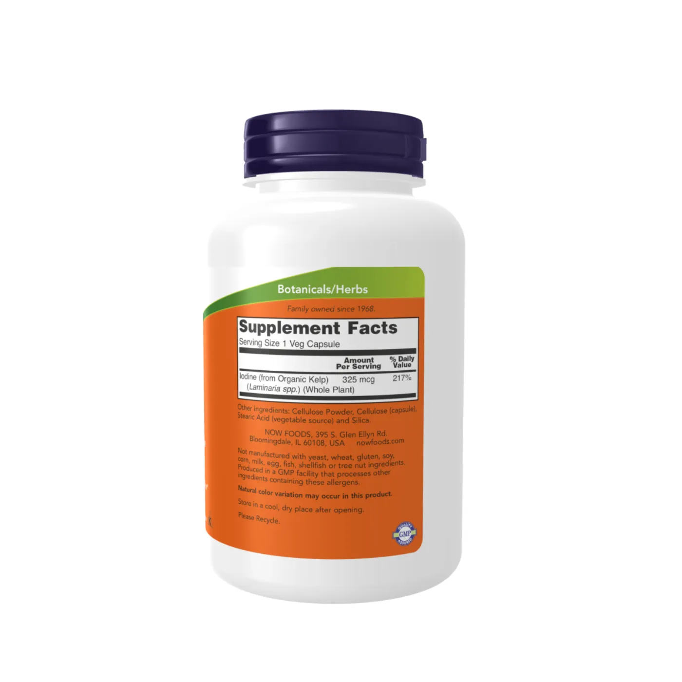 Now Foods Kelp 325 mcg 250 Veg Capsules