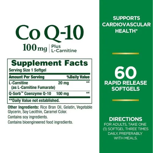 Nature's Bounty, Co Q10 100 mg (60 Softgels)