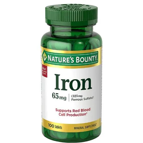Nature's Bounty Iron 65 Mg 100 Tablets