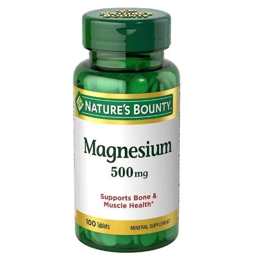 Nature's Bounty, Magnesium 500 mg 100 Tablets