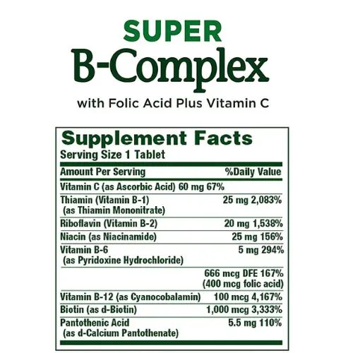 Nature's Bounty, Vitamin B-Complex (150 Tablets) in Bangladesh