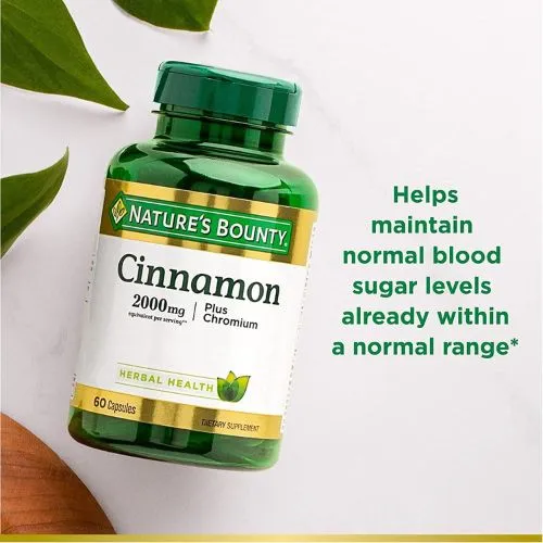 Nature's Bounty, Cinnamon Plus Chromium, 2,000 mg, (60 Capsules) in Bangladesh - Thumbnail 3