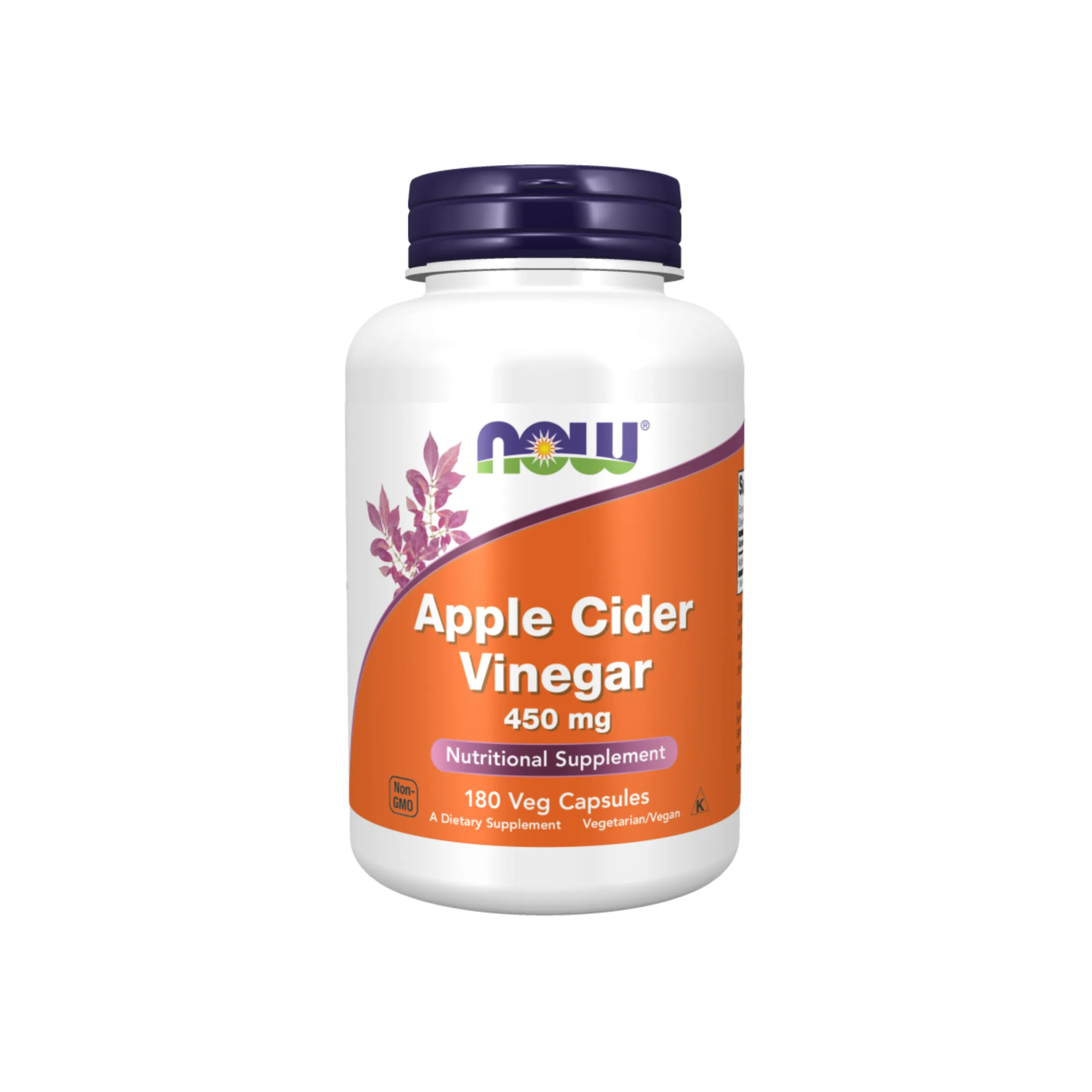 Now Foods Apple Cider Vinegar 450 mg 180 Veg Capsules