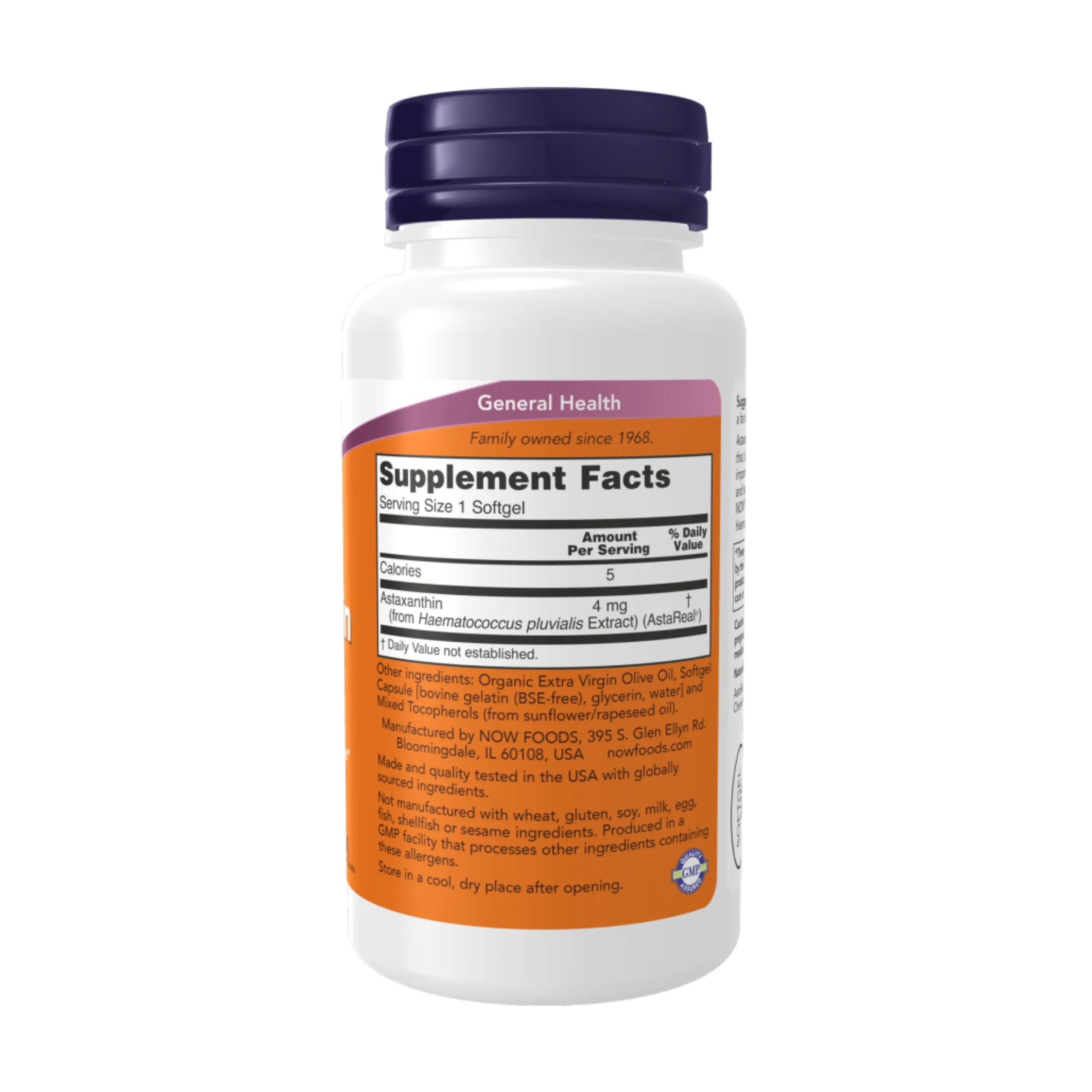 Now Foods Astaxanthin 4 mg 90 Softgels