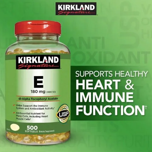 Kirkland, Vitamin E 400 IU (500 Softgels) in Bangladesh - Thumbnail 3