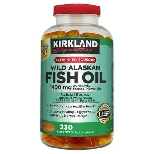 kirkland, Wild Alaskan, Fish Oil 1400 mg 230 Softgels in Bangladesh
